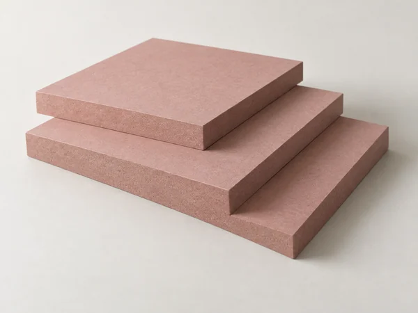 rose-coloured fire-retardant MDF panels with fibre cores